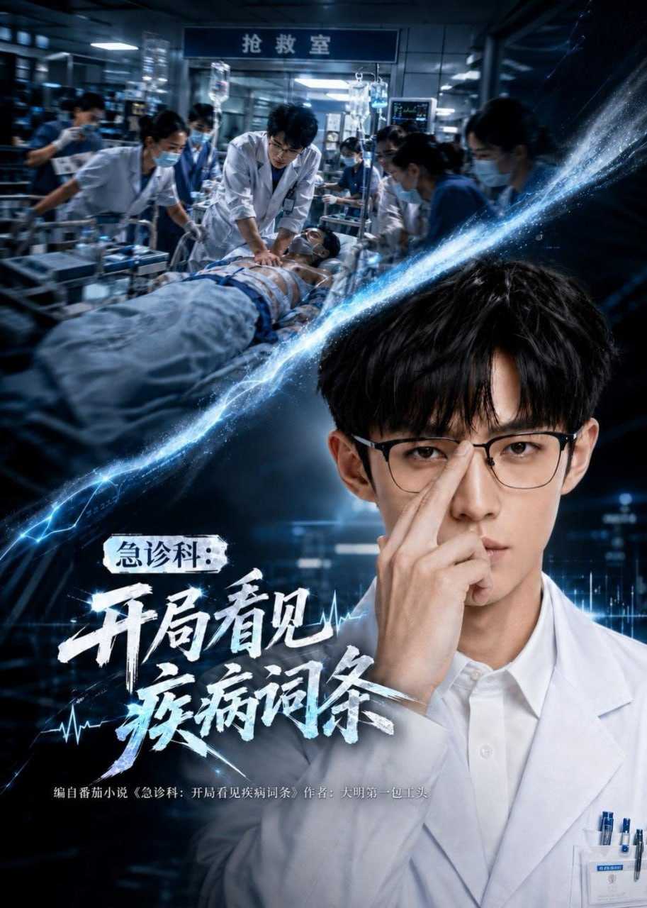 短剧-急诊科：开局看见疾病词条（62集） - 百度网盘 资源封面图
