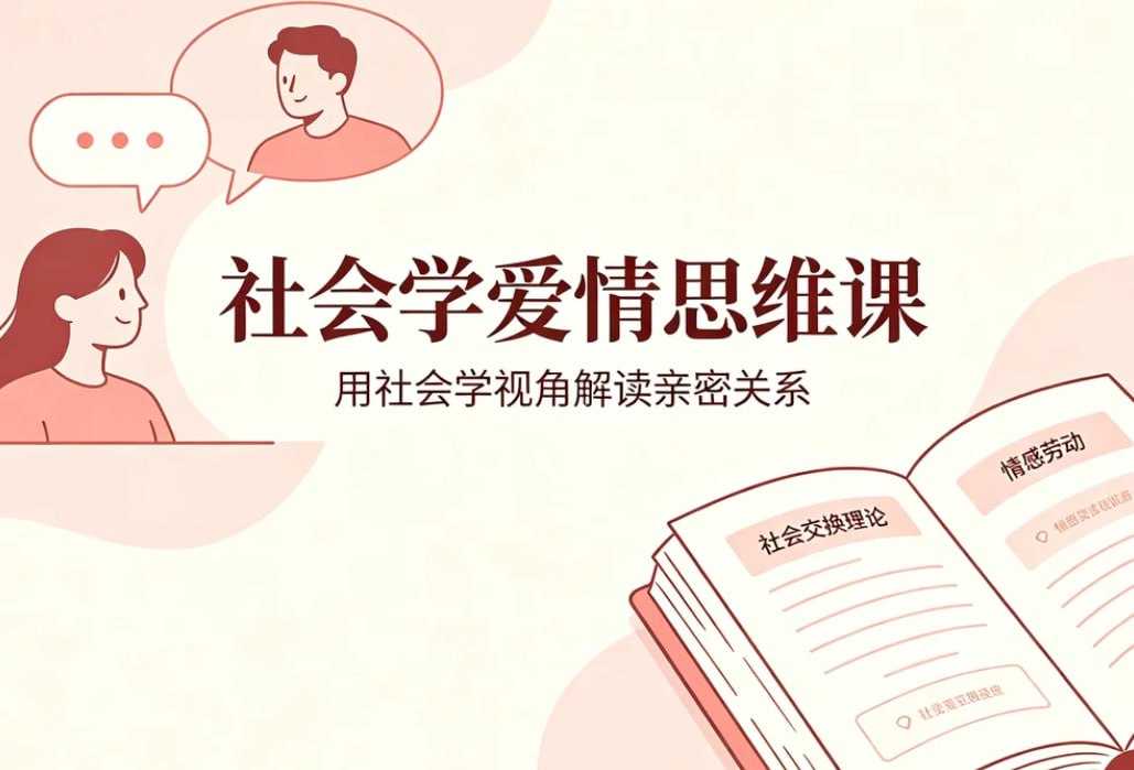 沈奕斐社会学爱情思维课，重新理解亲密关系 - 夸克网盘 资源封面图