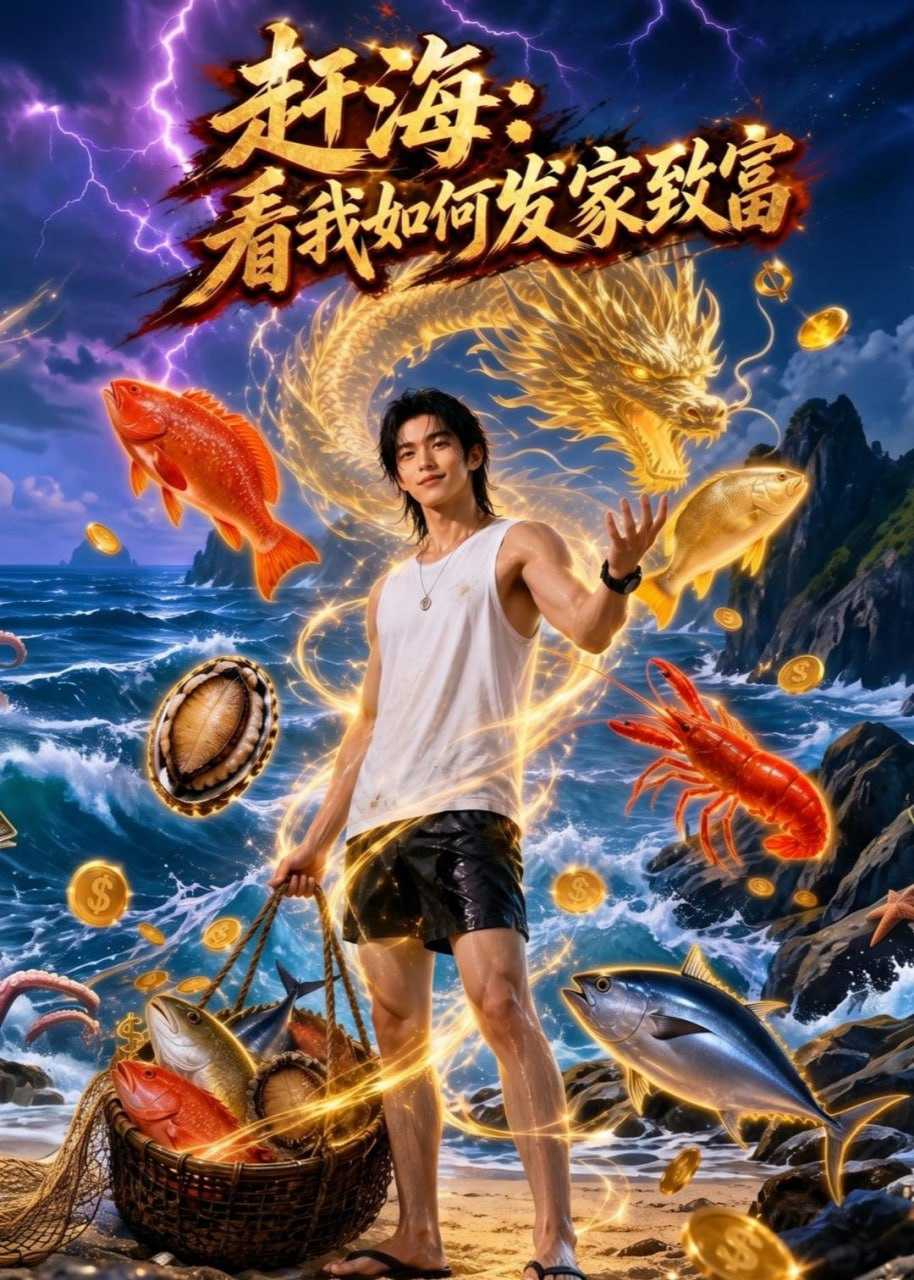 短剧-赶海：看我如何发家致富（77集）AI短剧 - 百度网盘 资源封面图