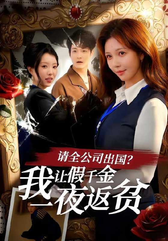 短剧-请全公司出国？我让假千金一夜返贫（56集）鹿蓝予＆杨非凡 - 百度网盘 资源封面图