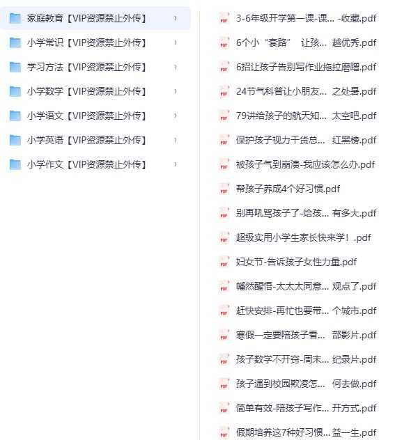 2025抖音最火小学全科全年级资料大全集【超完整版】 - 夸克网盘 资源封面图