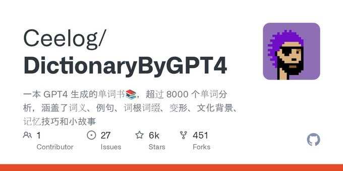 一本 GPT4 生成的单词书📚 - 夸克网盘 资源封面图