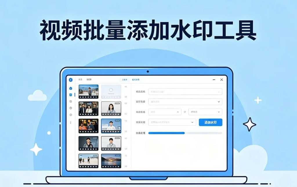 视频批量添加水印，支持文字+图片水印+自定义位置大小 - 夸克网盘 资源封面图