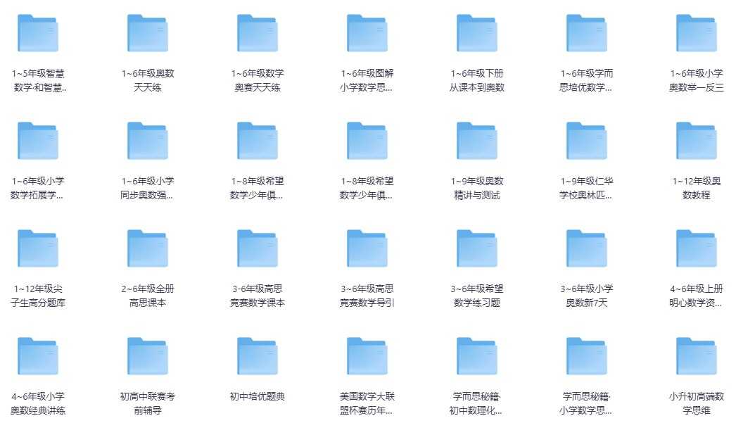 385本奥数竞赛类教辅汇总 - 夸克网盘 资源封面图