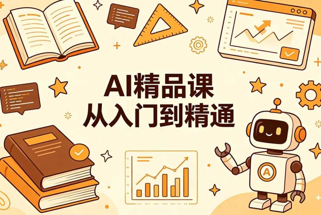AI精品课从入门到精通，系统掌握主流AI工具 - 百度网盘 资源封面图