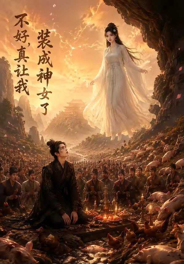 短剧.不好，真让我装成神女了（46集） - 百度网盘 资源封面图