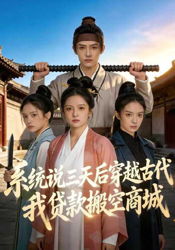 短剧-系统说三天后穿越古代，我贷款搬空商城（68集） - 百度网盘 资源封面图