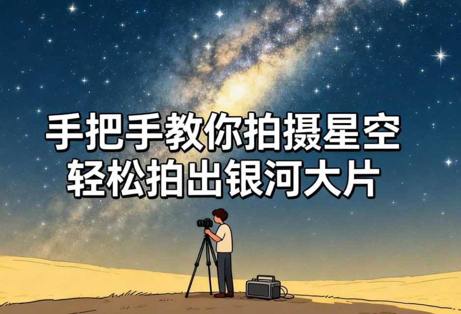 手把手教你拍摄星空，轻松拍出银河大片 - 夸克网盘 资源封面图