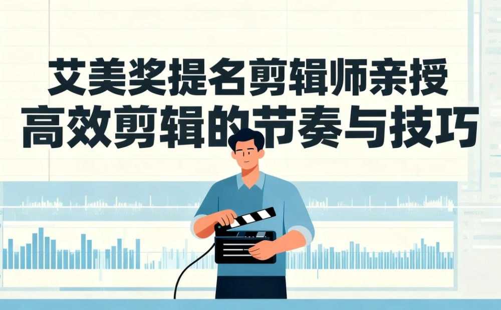 艾美奖提名剪辑师亲授，高效剪辑的节奏与技巧 - 夸克网盘 资源封面图