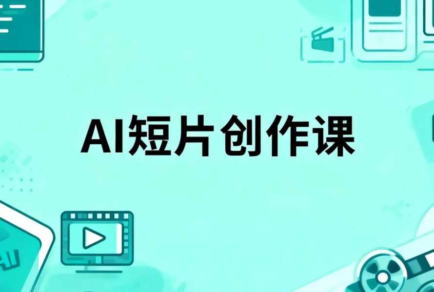 AI短片创作课，零基础打造你的第一部微电影 - 百度网盘 资源封面图