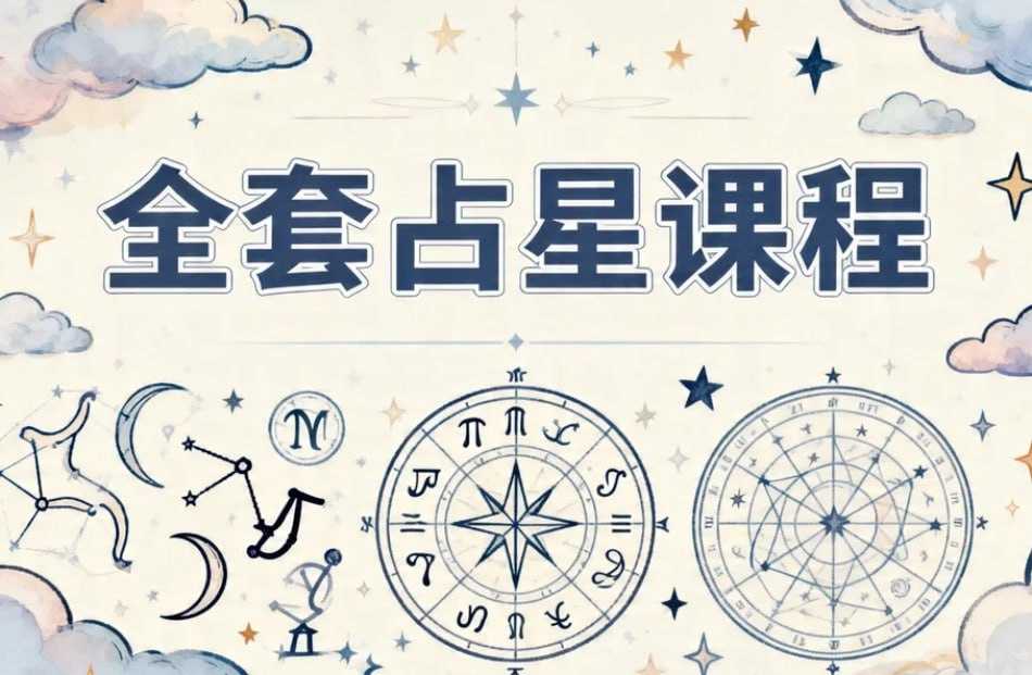 周星棋全套占星课程合集，初级+进阶+高阶+合盘+推运系统学习 - 夸克网盘 资源封面图