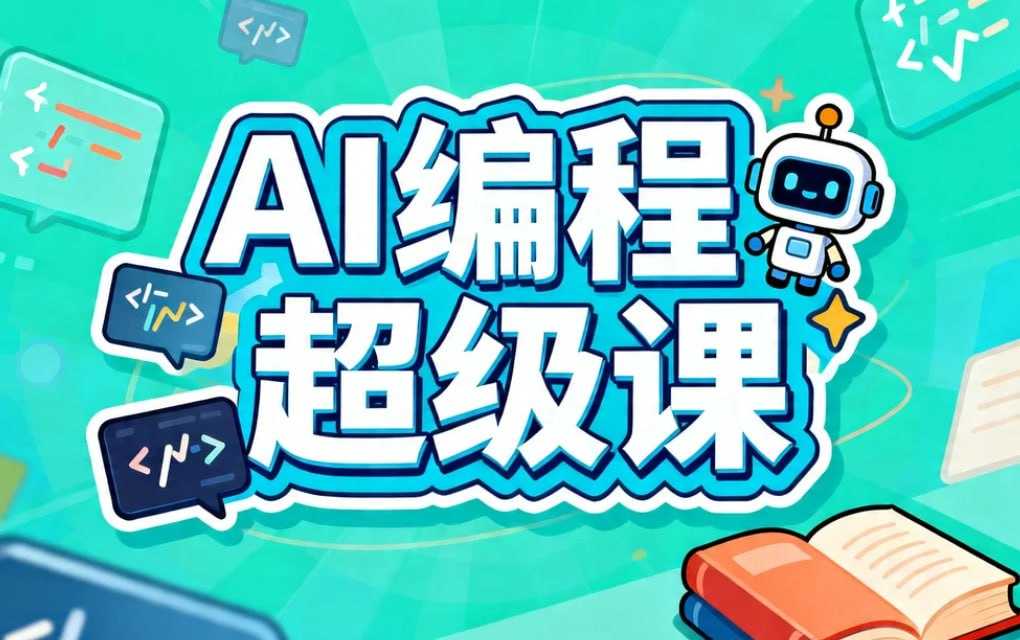 AI编程超级课三端全套，零基础14天学会独立开发 - 百度网盘 资源封面图