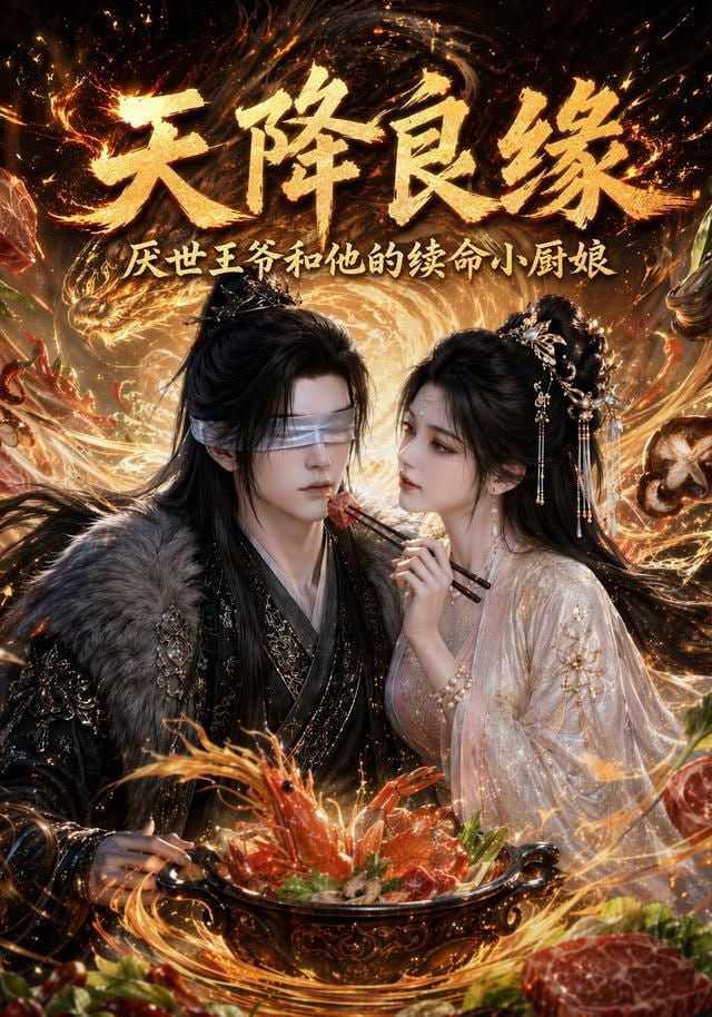 短剧.天降良缘：厌世王爷和他的续命小厨娘（98集） - 百度网盘 资源封面图